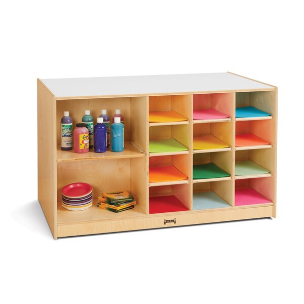 Jonti-Craft Mobile Storage Island, without Trays 0441JC - main